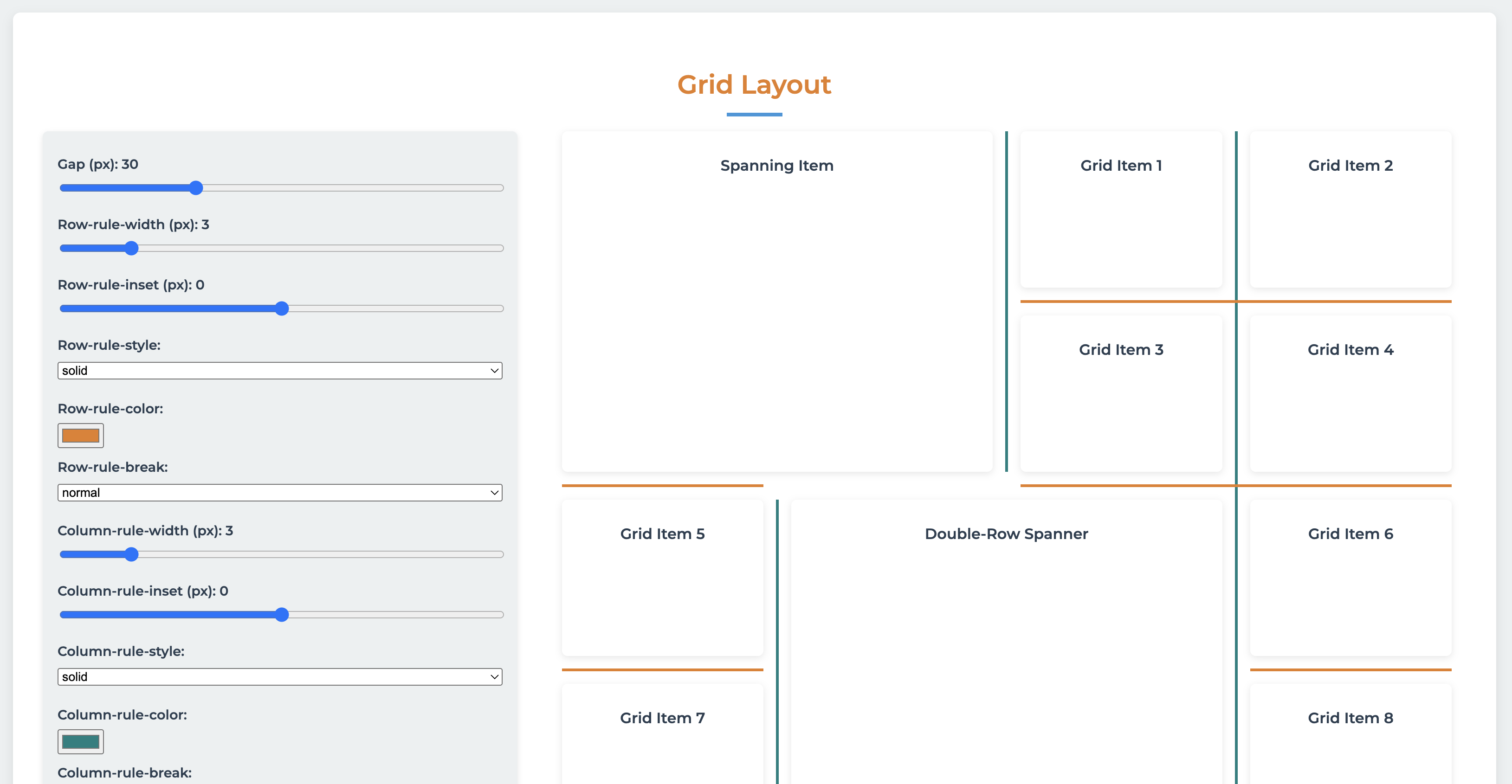 Interactive playground demo